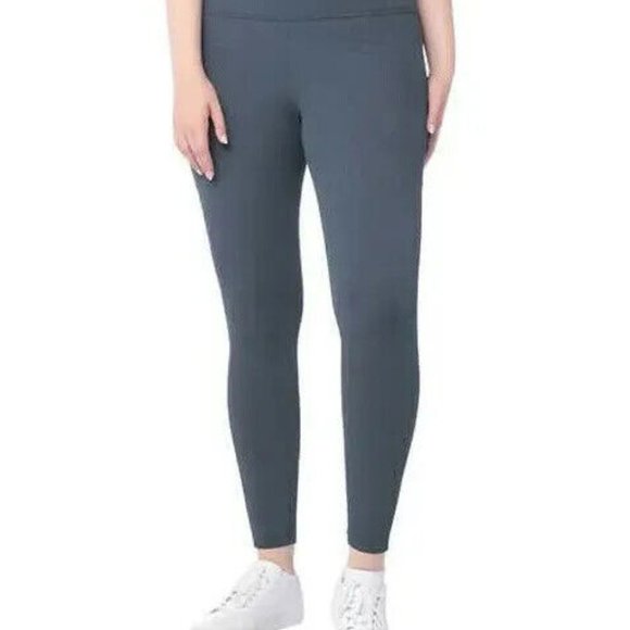 Lukka Lux Ribbed Ladies' Legging, Blue, S, New with Tag - Picture 3 of 6